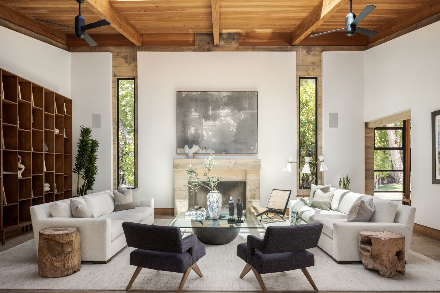 The living room.