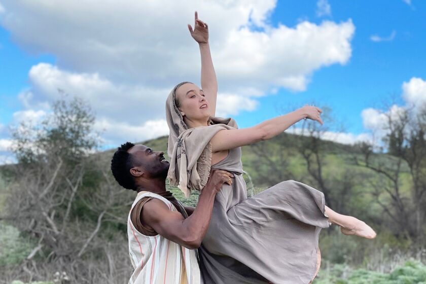 Robby Johnson and Alia Ismay are among dancers presenting “The Book of Ruth” at Mojalet Dance Collective’s April 29-30 shows.