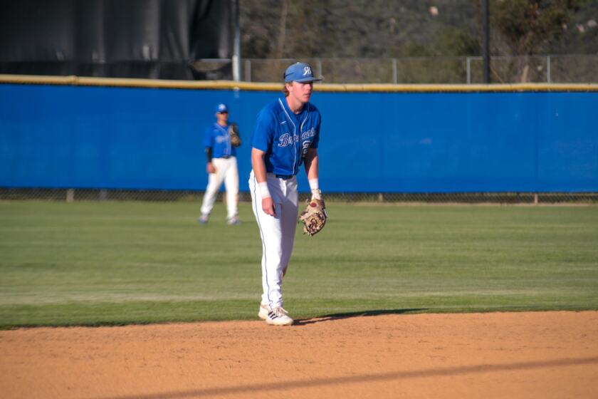 Trent Abel, a senior shortstop at Rancho Bernardo, is closing in on his final days before plays at Cal State Northridge.