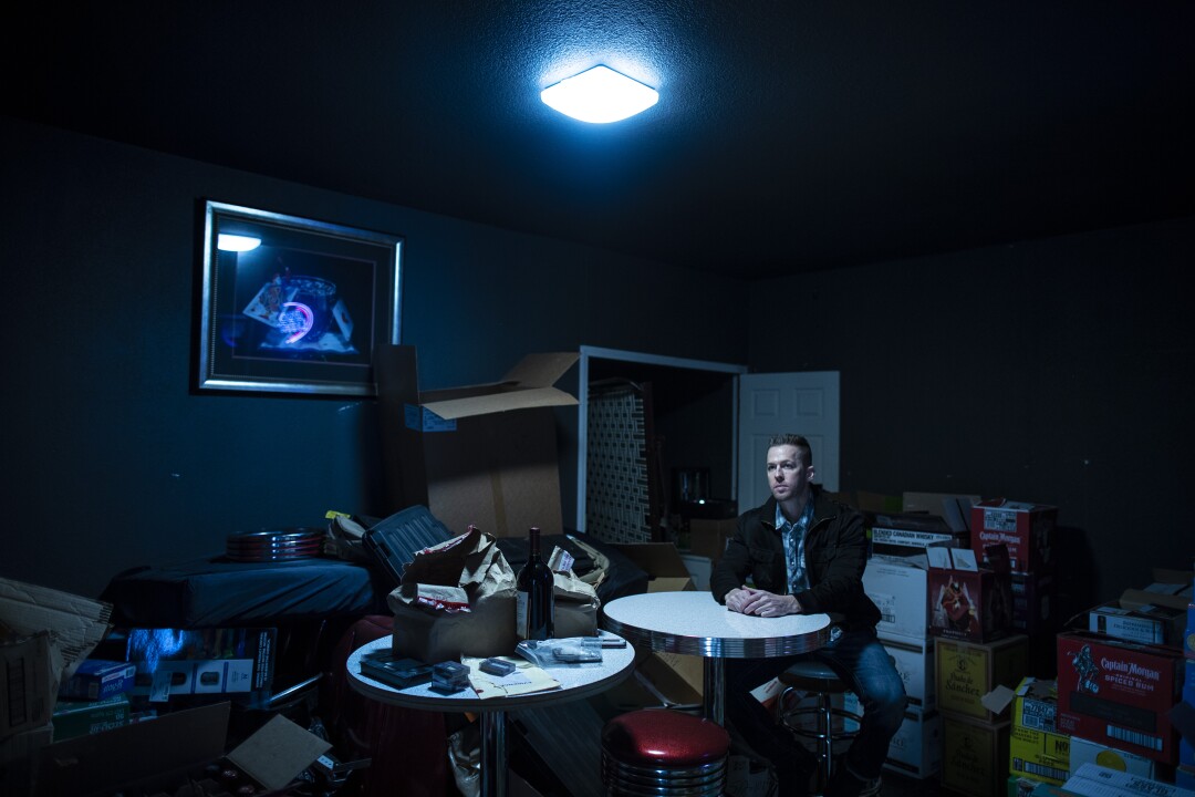 breaking newsFrank Carson Modesto murder plot: the co-defendants 11 Former CHP officer Walter Wells sits at a table in a back room of the Pop N Cork liquor store.