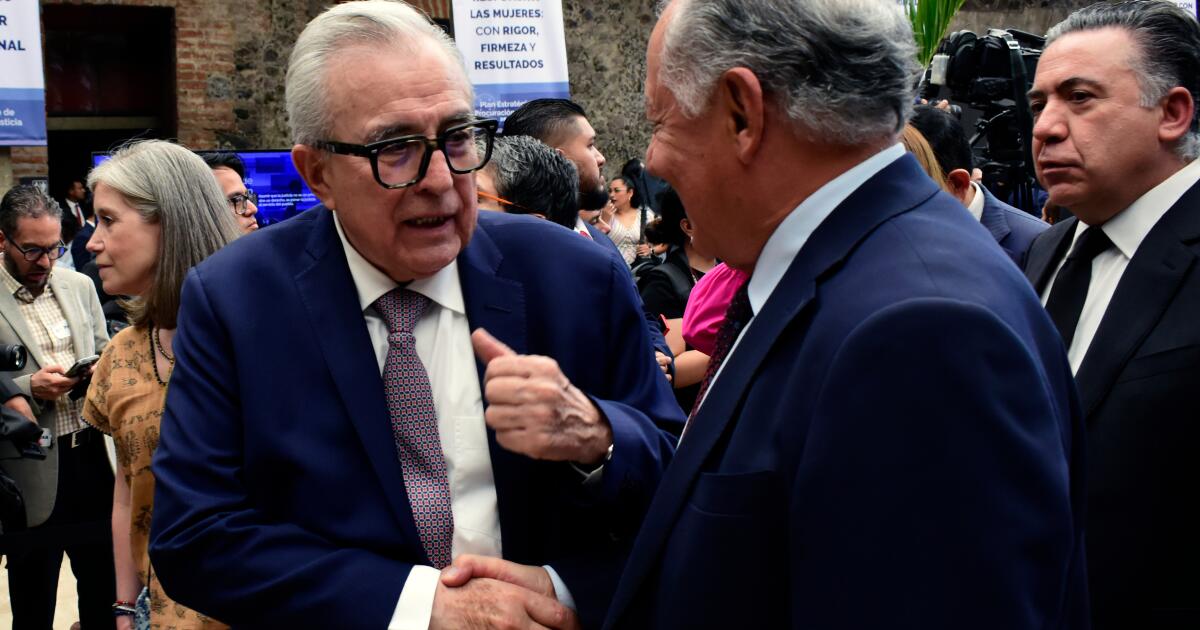 Governor of Sinaloa, Ruben Rocha Moya during the presentation for the 2026-2029Strategic Plan for the Administration of Justice at the Centro Cultural del Mexico Contemporaneo. on April 17, 2026, in Mexico City, Mexico. (Photo by Luis Barron / Eyepix Group/Sipa USA)(Sipa via AP Images)