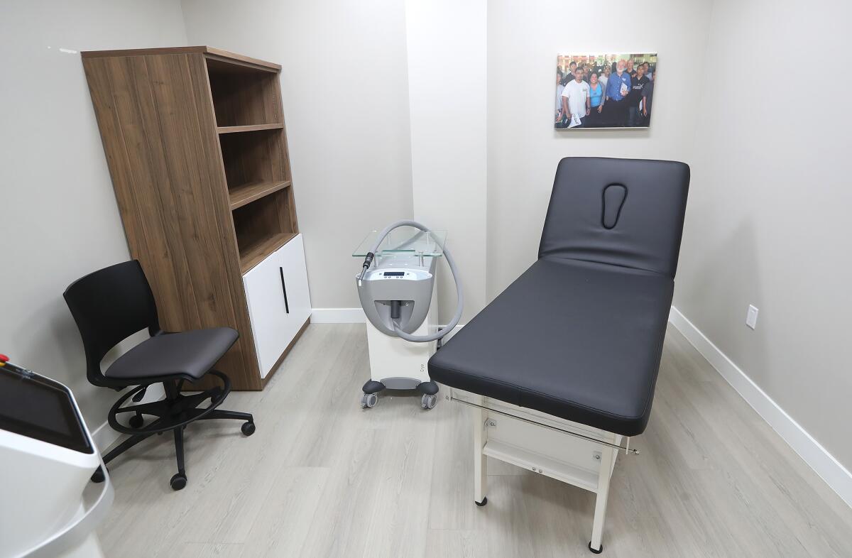 A tatoo removal space at the Project Kinship facility in Santa Ana.