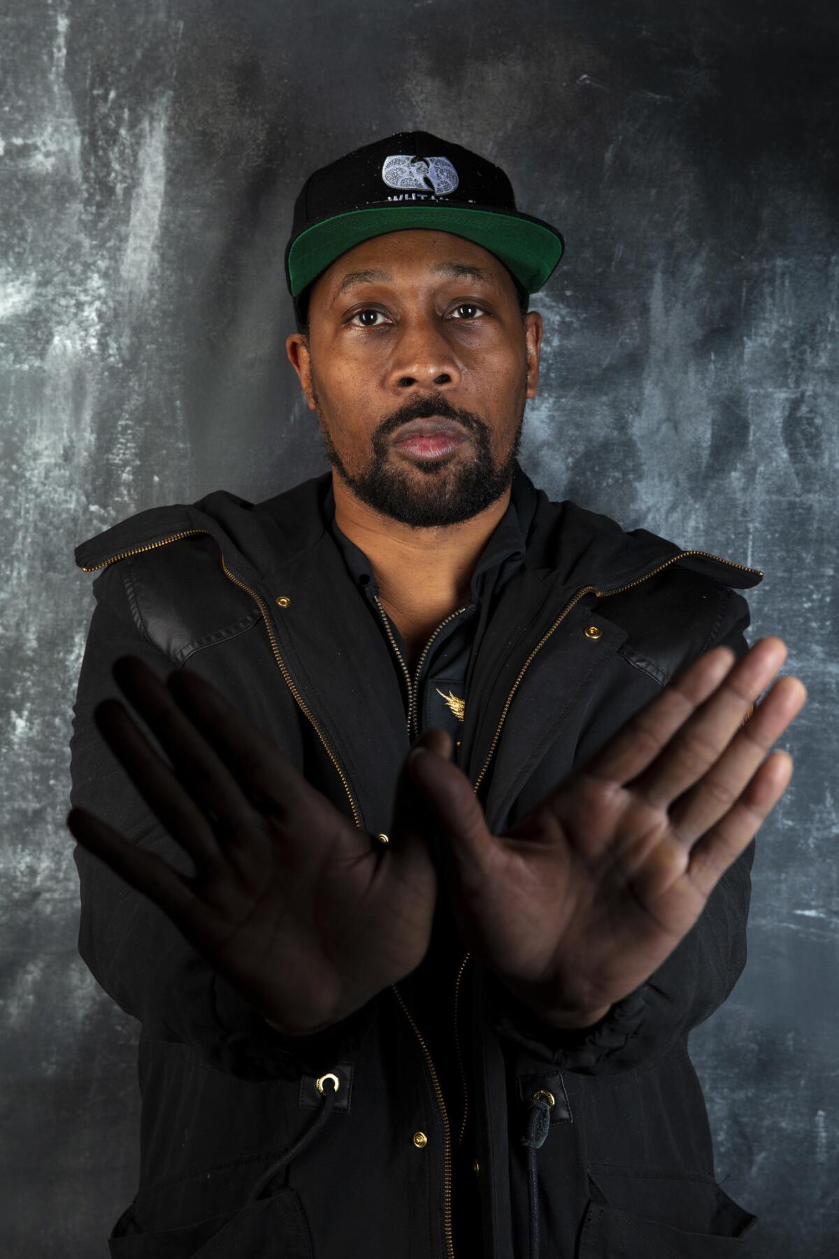 RZA of the Wu-Tang Clan at the L.A. Times Photo and Video Studio at the 2019 Sundance Film Festival, in Park City, Utah.