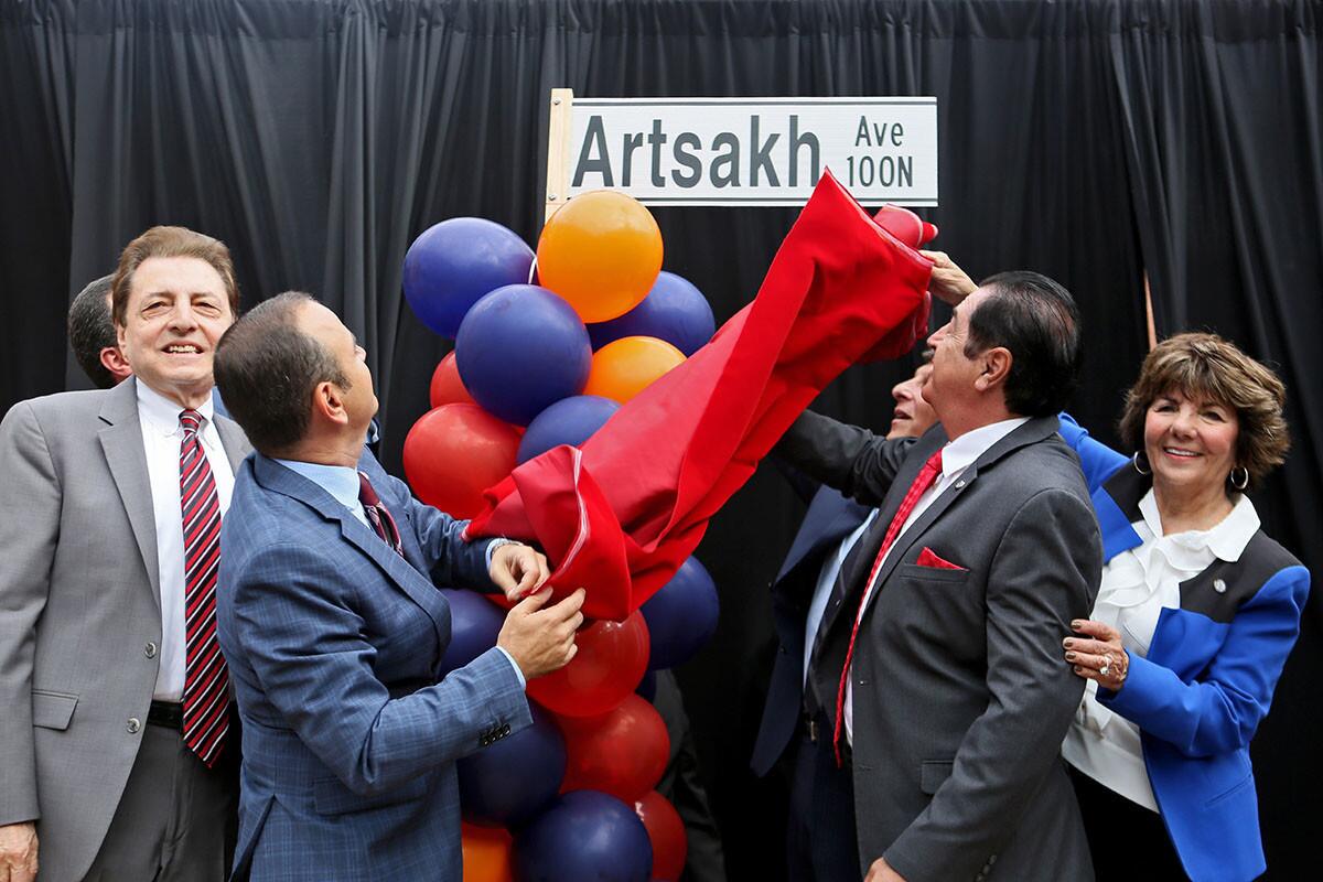 Photo Gallery: City of Glendale street name change historic; Maryland Ave. becomes Artsakh Ave.
