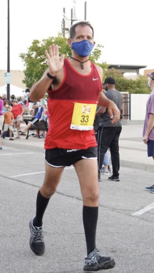 Adan Chinchilla has completed a marathon in every state.