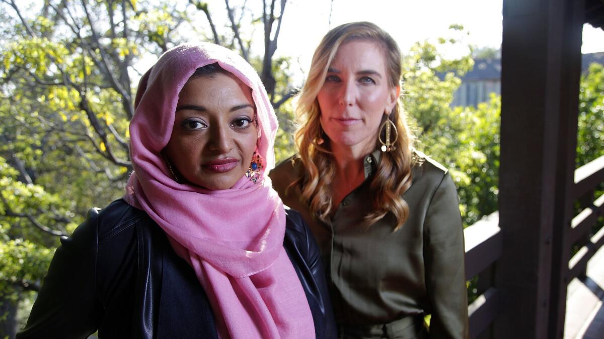 "The Case Against Adnan Syed" director Amy Berg, right, and Rabia Chaudry, who has been a key figure in the fight to clear Syed's name.