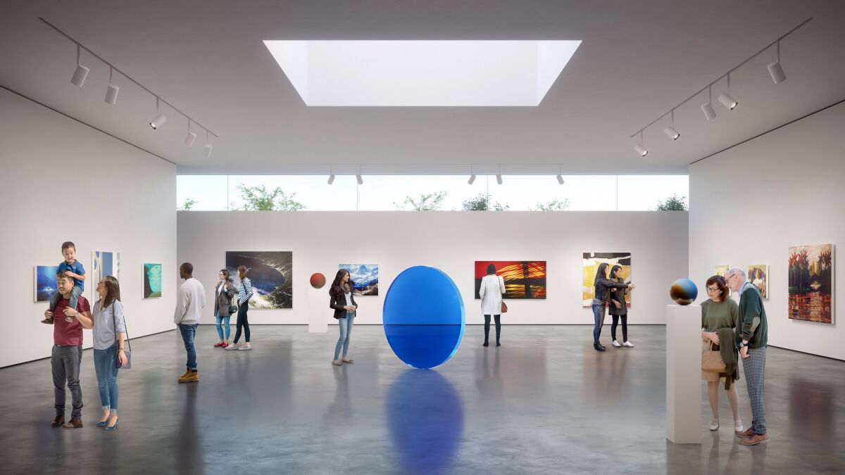 A rendering depicts what Langson IMCA gallery spaces may look like.