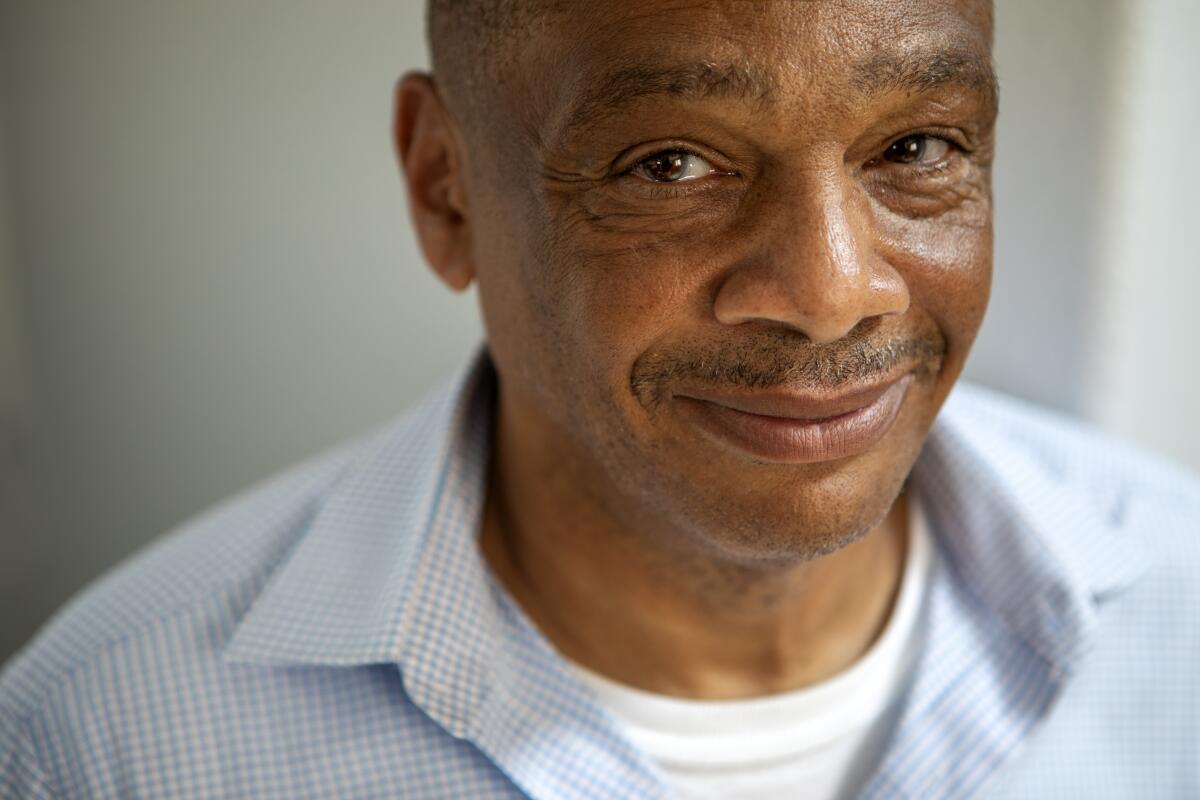 A man smiling