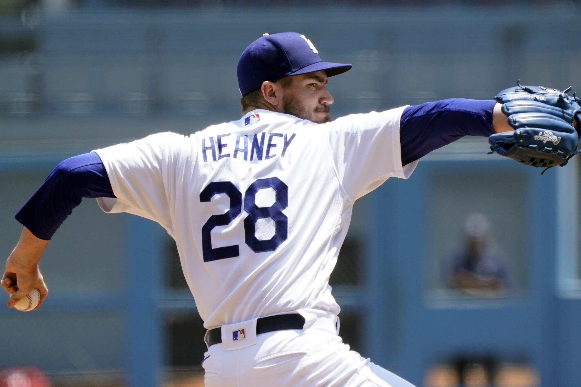 Dodgers pitcher Andrew Heaney will start Wednesday against the Milwaukee Brewers.
