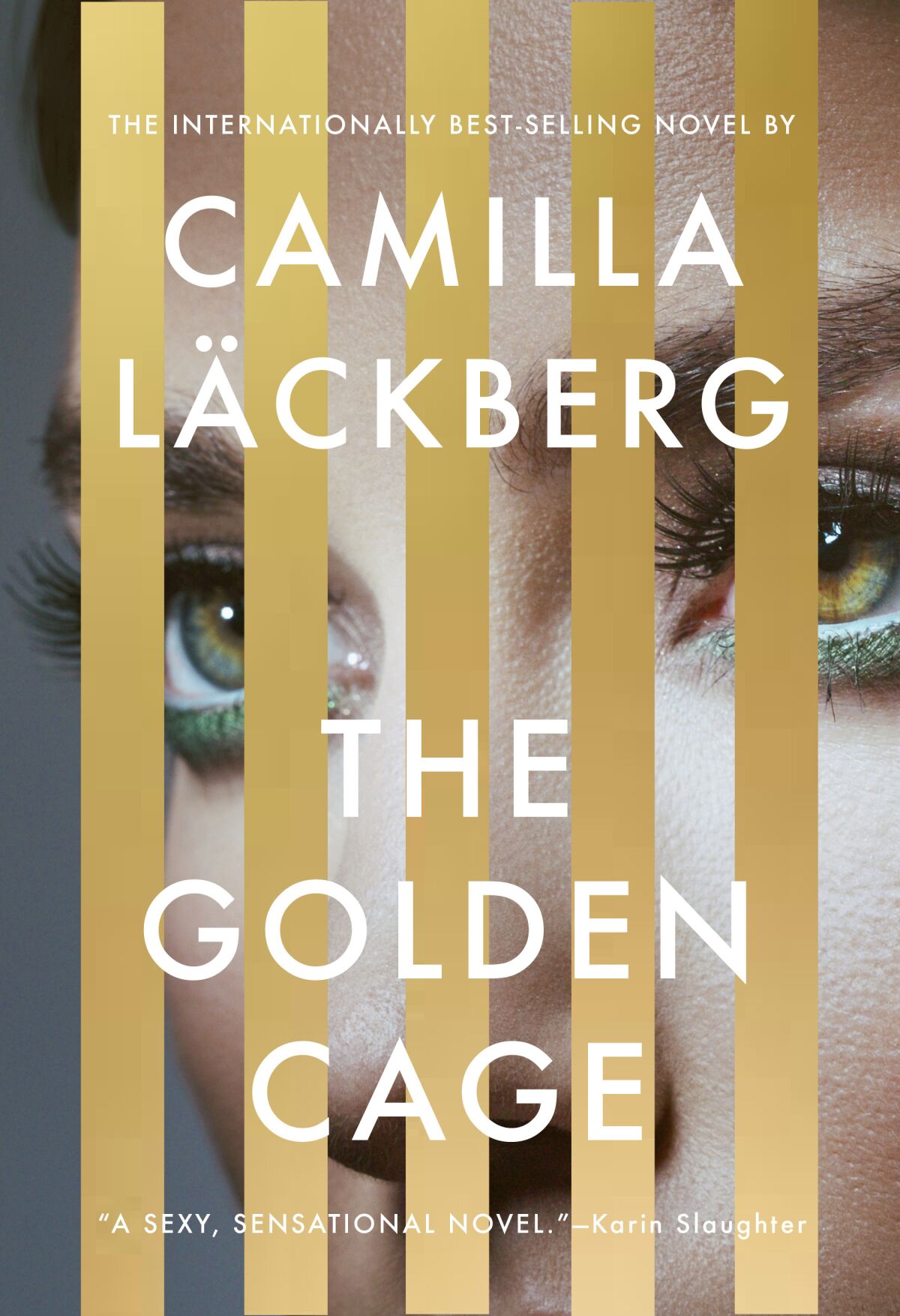 A book jacket for "The Golden Cage," by Camilla Lackberg. Credit: Knopf