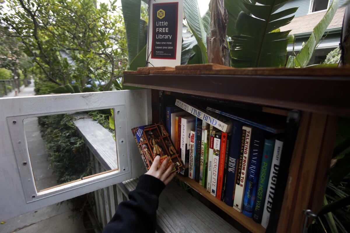 A Little Free Library in Venice, Calif.