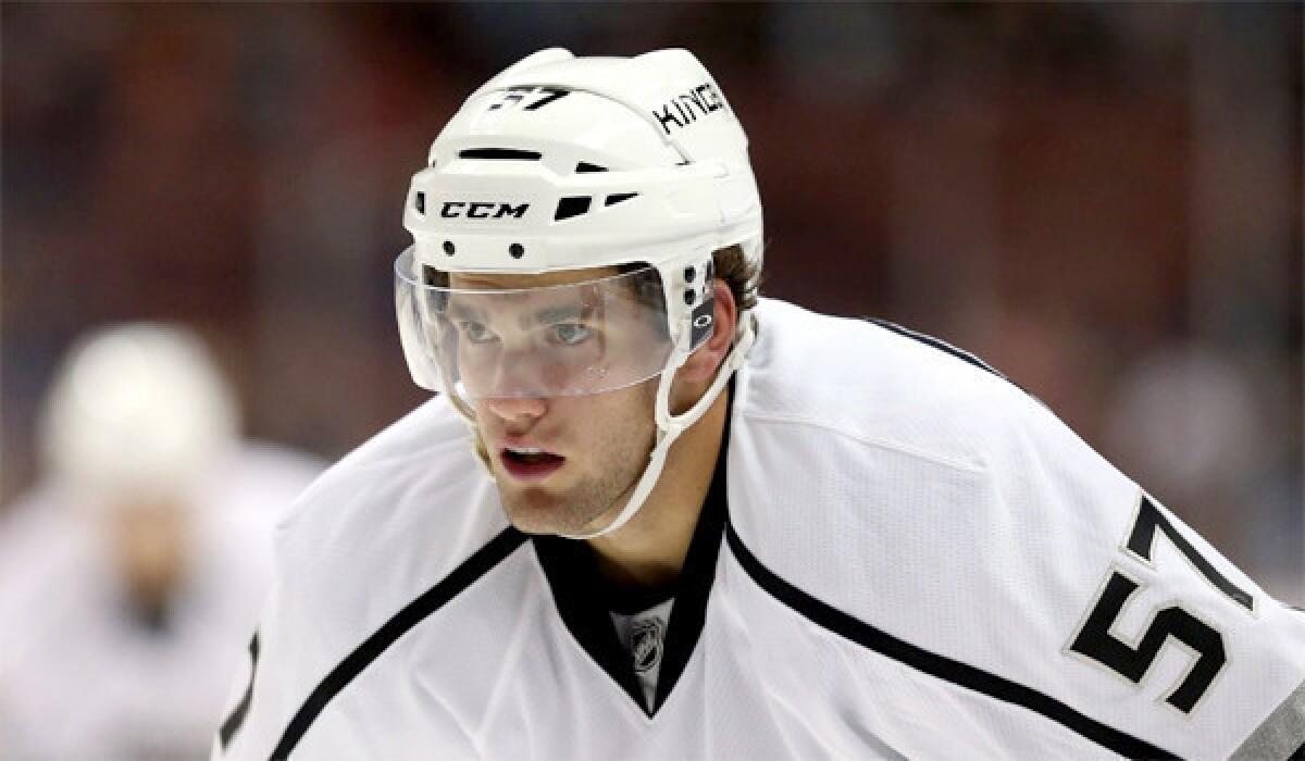 Linden Vey, a fourth-round draft pick in the 2009 NHL Entry Draft, made his NHL debut with the Kings on Thursday.