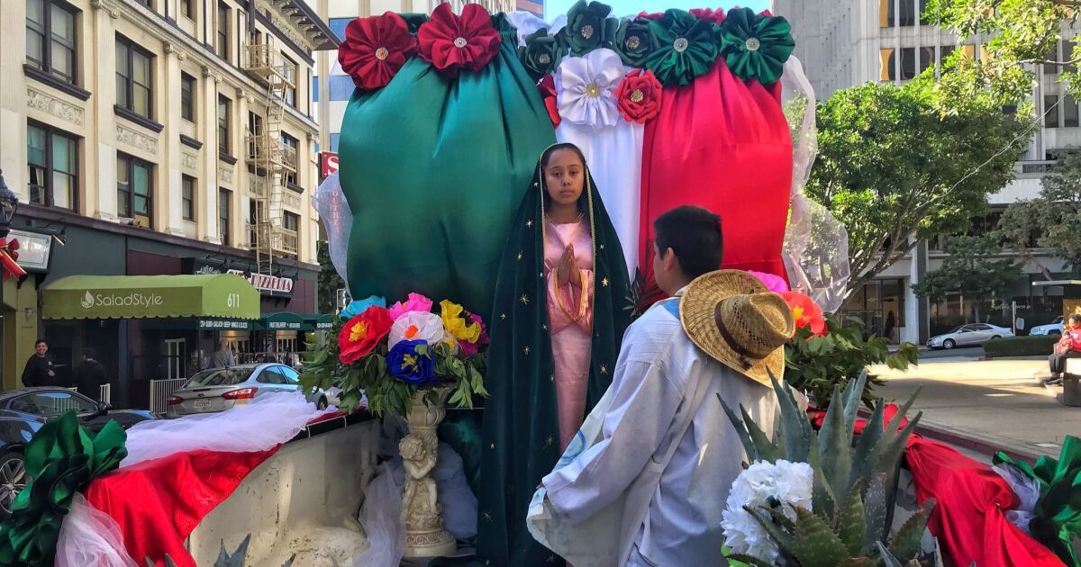 Our Lady of Guadalupe parade fills downtown with colorful costumes
