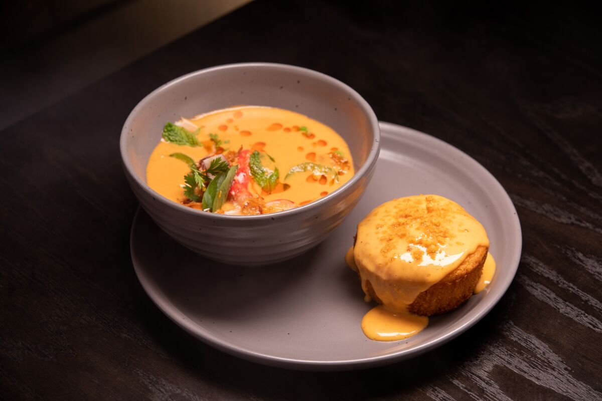 International Smoke's Thai curry soup and Ayesha's fresh-baked cornbread are standout dishes on a menu brimming with them.