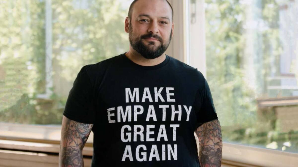 Former white-power movement leader Christian Picciolini is featured in the documentary "Love Wins Over Hate."