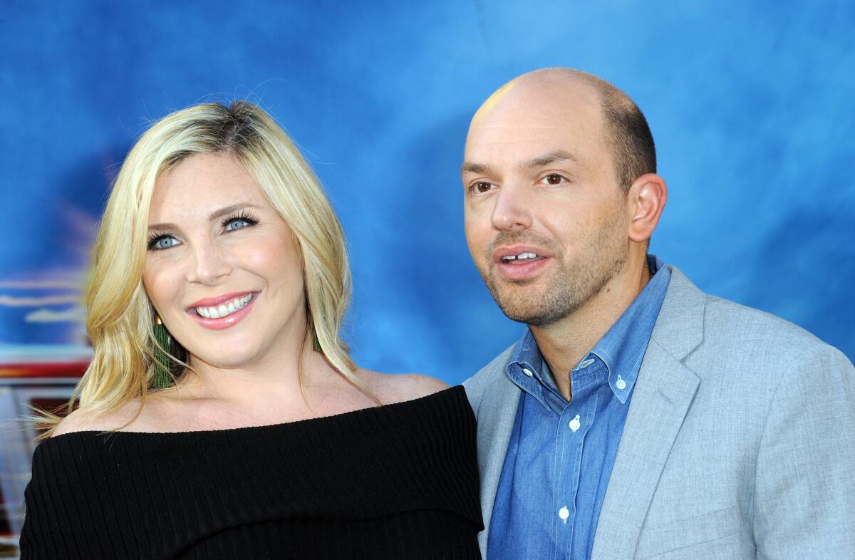 June Diane Raphael and Paul Scheer at the premiere for "Ghostbusters" at TCL Chinese Theatre on July 9, 2016. (Albert L. Ortega / Getty Images)