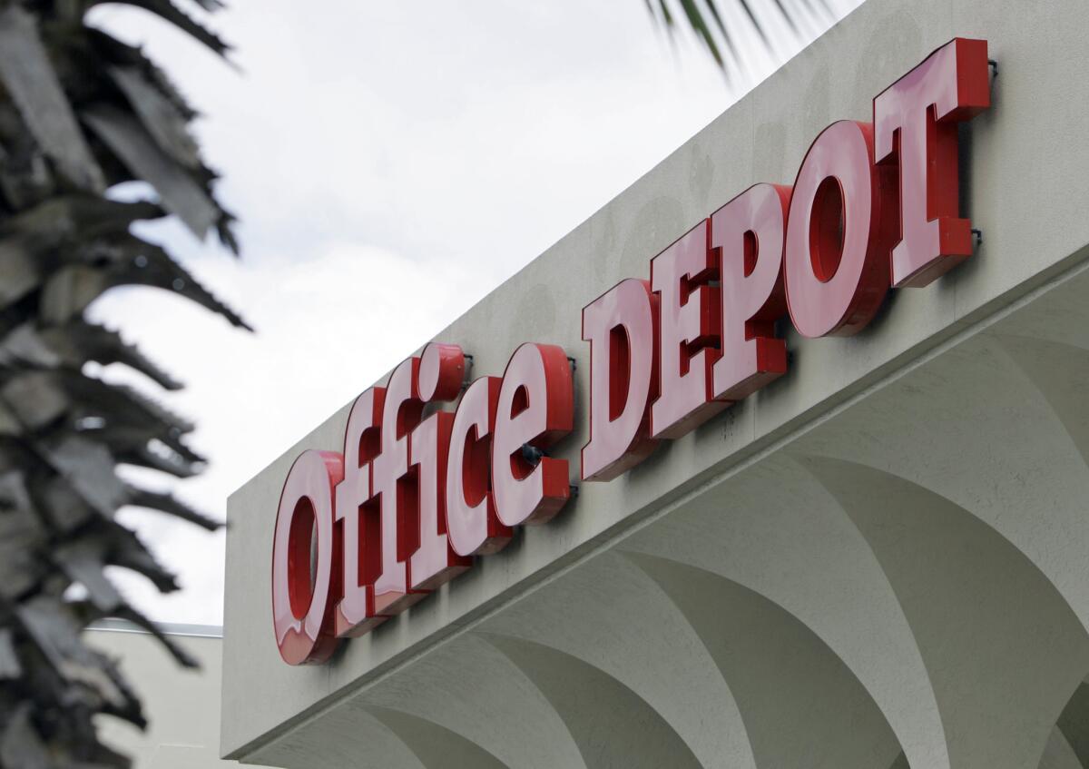 Office Depot said it would close at least 400 stores by 2016.