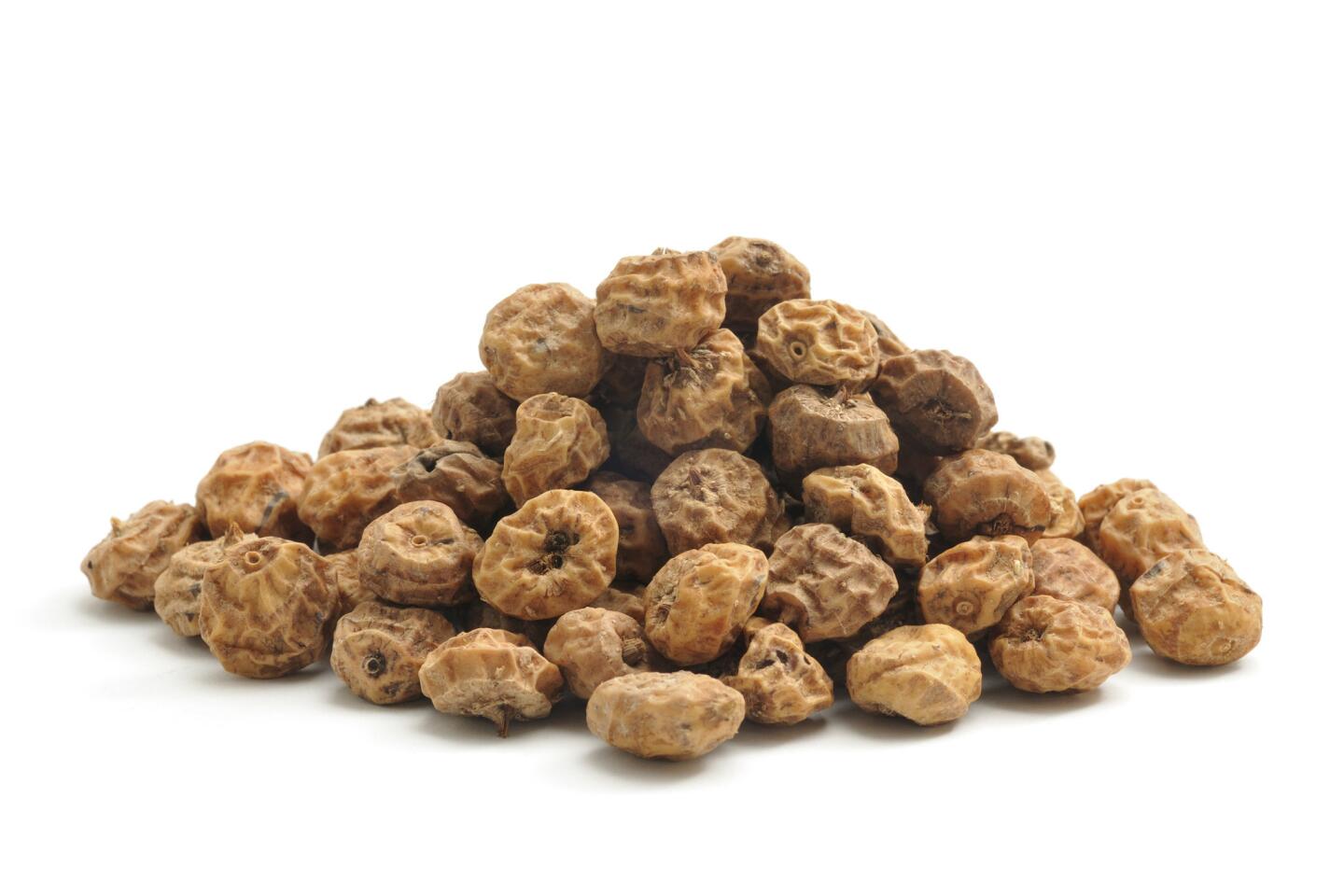 Tiger nuts (or chufa) have been around since prehistoric times. It's found in many parts of the world, including around Valencia, Spain, where it's put into cold horchata.