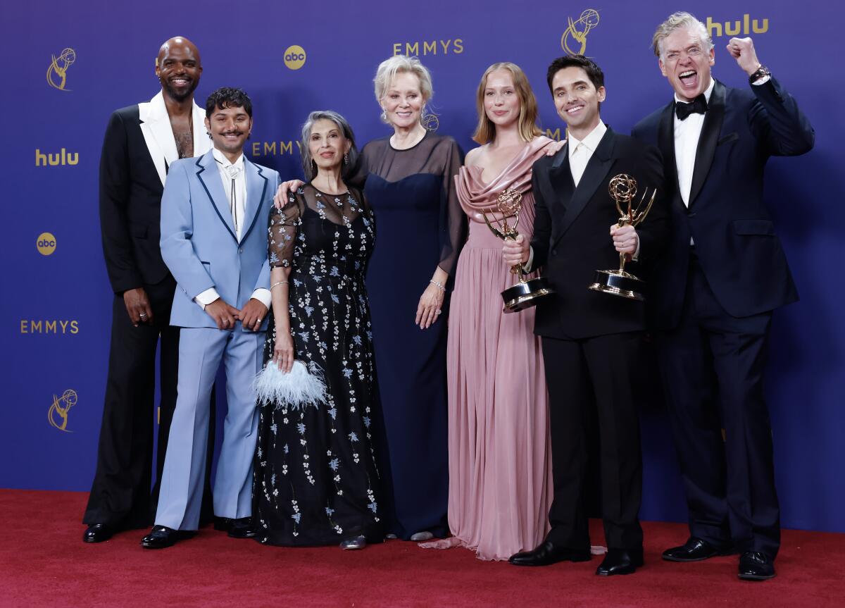 "Hacks" cast members at the Emmys.