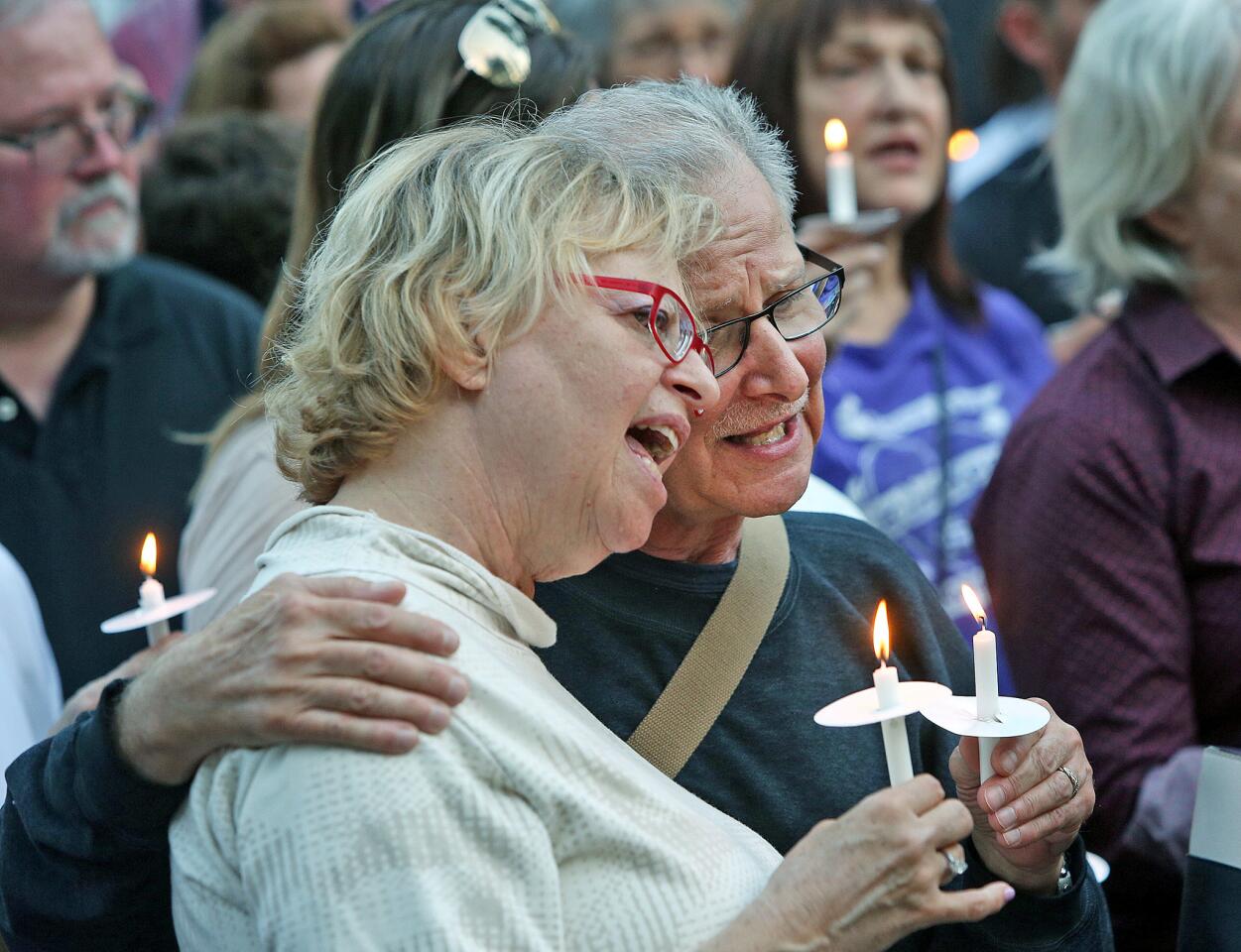 Photo Gallery: Vigil of Healing on Burbank City Hall steps for eleven killed in Pittsburgh Synagogue