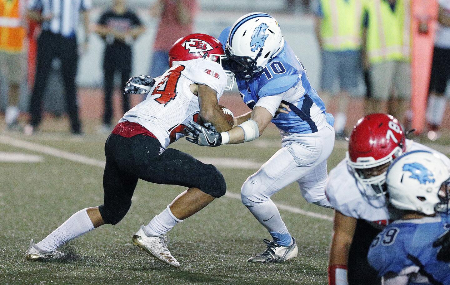 Photo Gallery: Crescenta Valley vs. Burroughs in Pacific League football