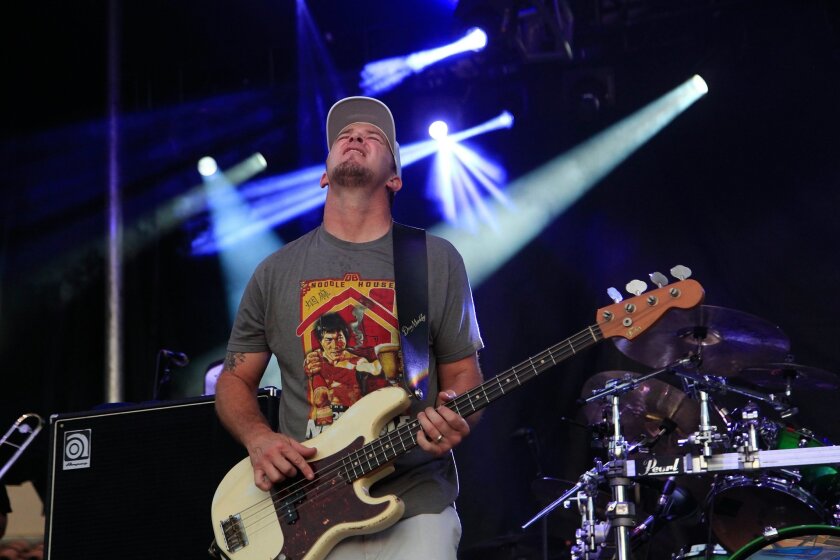 SAN DIEGO, CA-SEPTEMBER 19, 2015: Miles Doughty of Slightly Stoopid performs at the Grandview stage at day two of KAABOO Del Mar. (Misael Virgen / San Diego Union-Tribune)