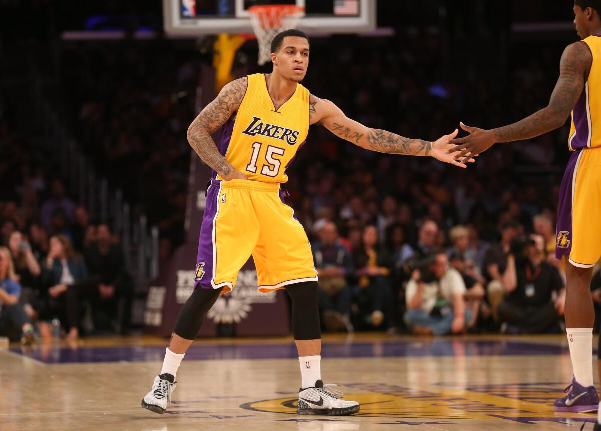 Guard Jabari Brown's 10-day contract with the Lakers has expired.