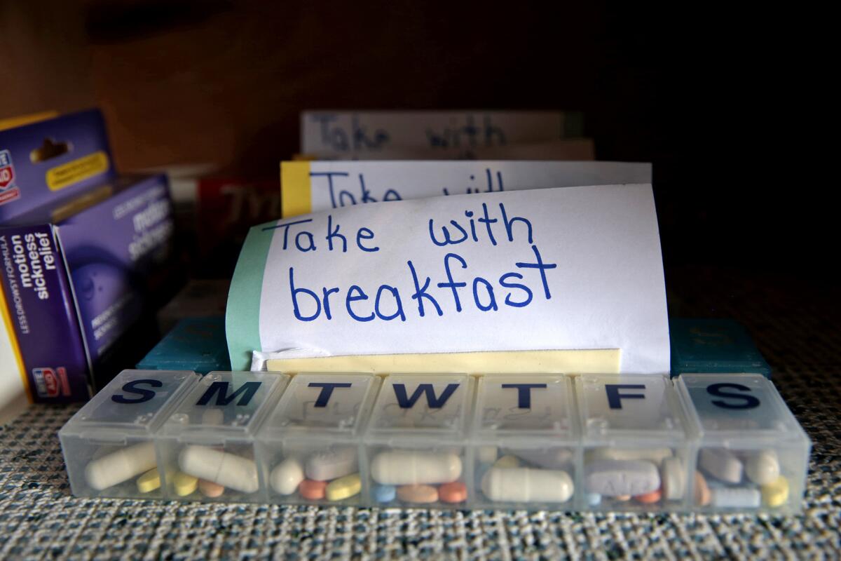 Medication instructions help a patient keep track of things.