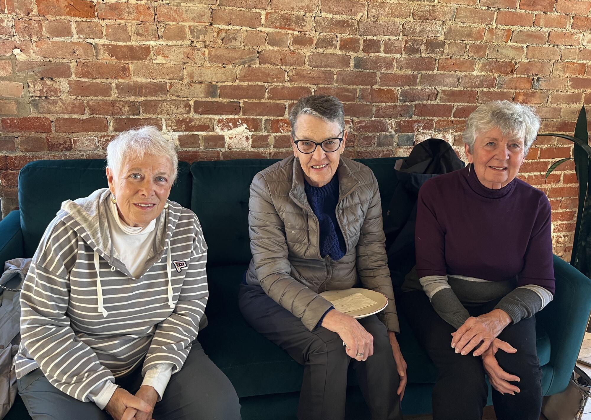 Heather Hamilton, Claudia Seldon and Joan Nagrant talked about their election plans over coffee in downtown Detroit.