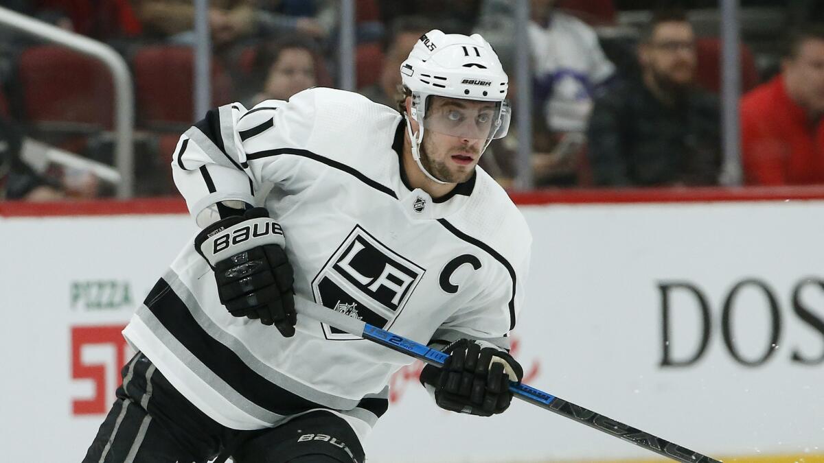 Kings center Anze Kopitar will play his 1,000th game on Monday.