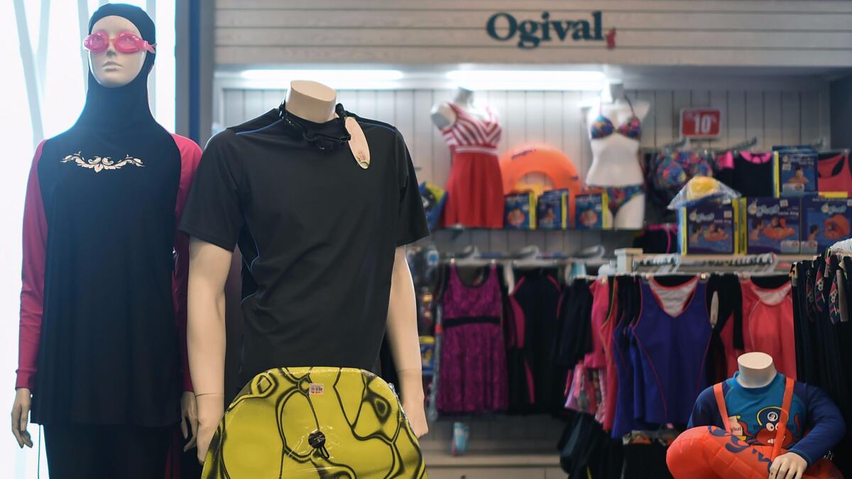 A 'burkini' on display at a shopping mall in Kuala Lumpur, Malaysia.