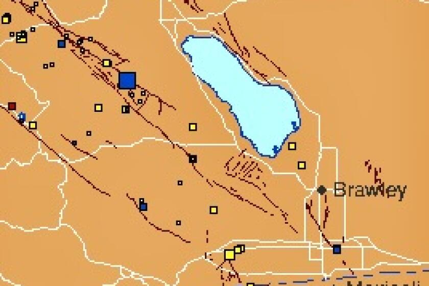Saturday's earthquake occurred on the San Jacinto fault system.