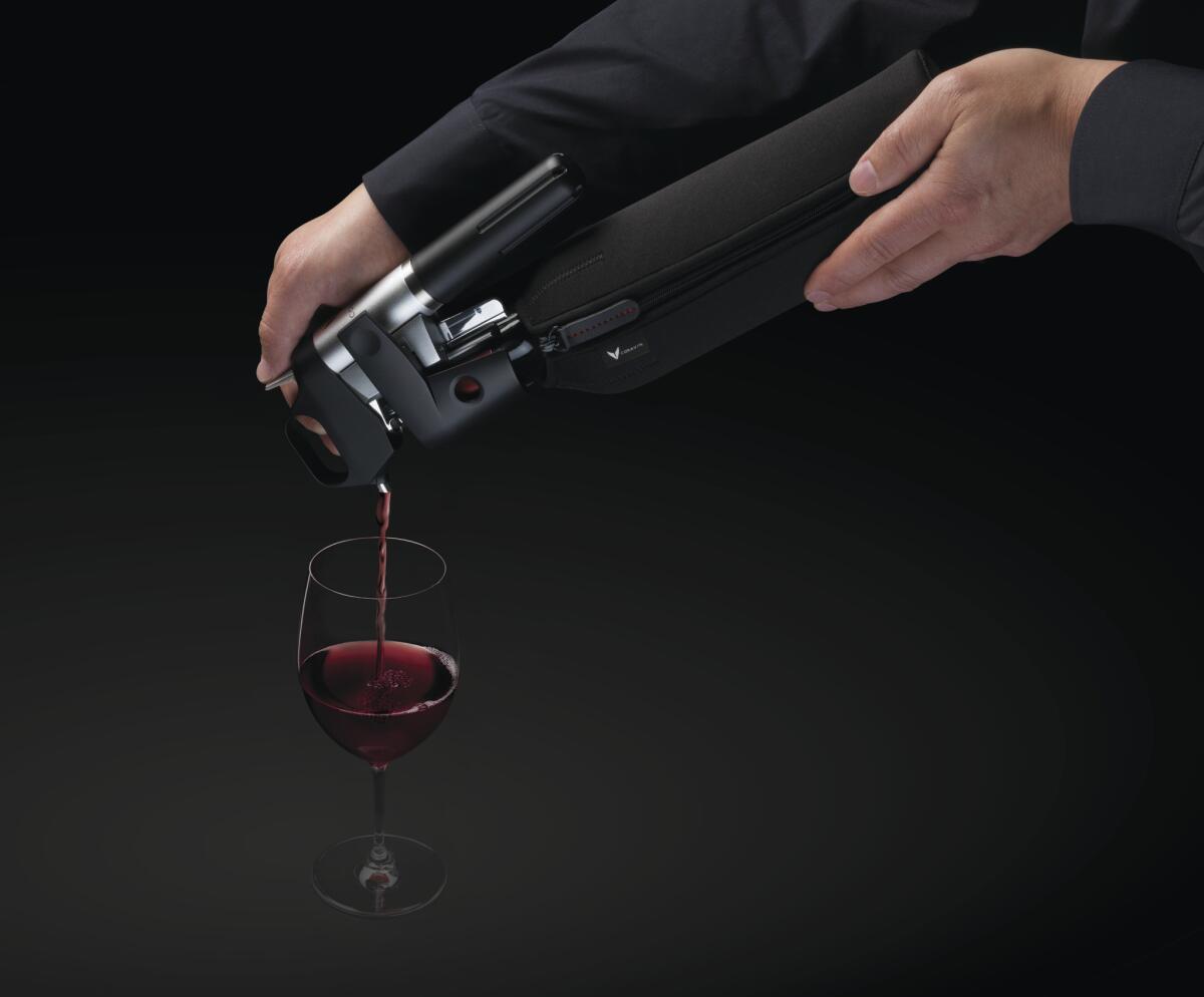 The Coravin wine access system allows you to pour a glass of wine without ever opening the bottle.