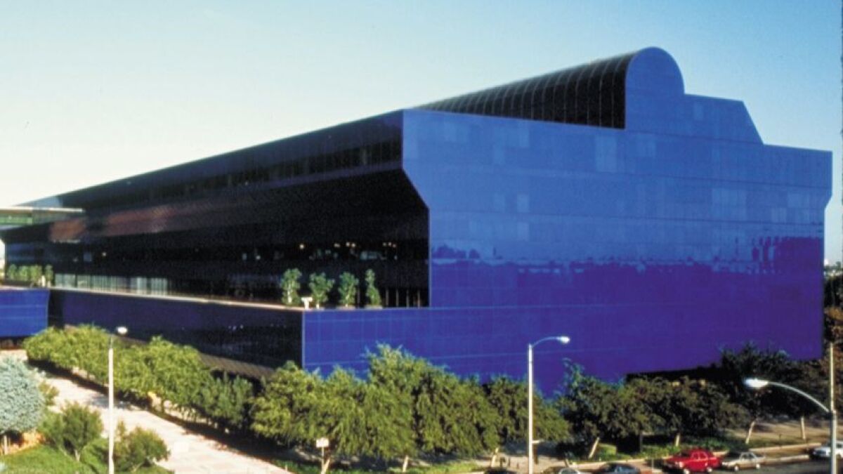 The Pacific Design Center's original blue building