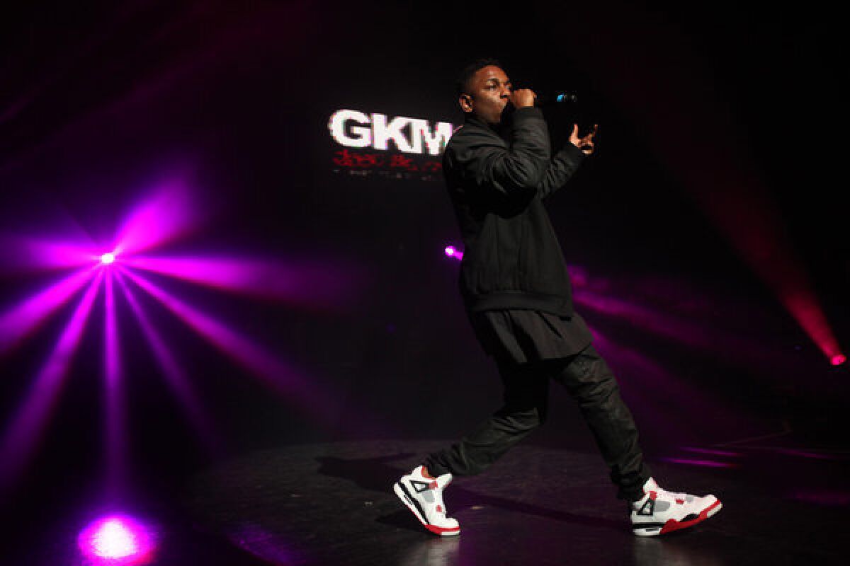 Kendrick Lamar has been responsible for one of pop music's most memorable moments of 2012 with his debut album.
