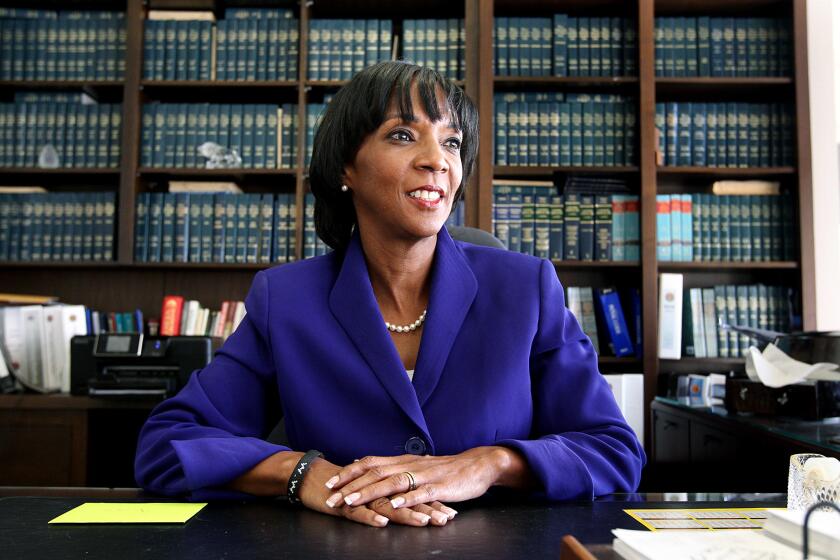Los Angeles County Dist. Atty. Jackie Lacey in November 2012. She is seeking election records from Compton city officials after receiving complaints about some council members.