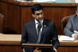 Rep. Ro Khanna, D-Calif., speaks as the House of Representatives debates the articles of impeachment against President Donald Trump at the Capitol in Washington, Wednesday, Dec. 18, 2019. (House Television via AP)