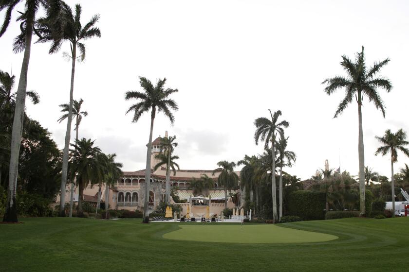 Donald Trump has long complained about noisy airplane flights over his Mar-a-Lago Club in Palm Beach, Fla.