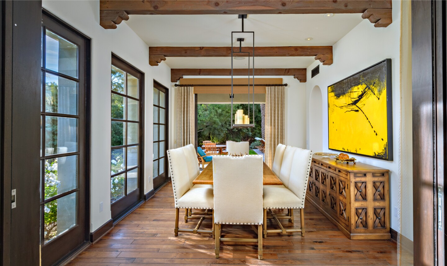 The Mediterranean villa is found in La Quinta's exclusive Madison Club community.