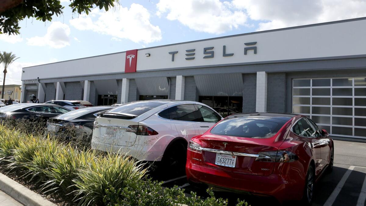 The Burbank Planning Board is deciding whether automaker Tesla can redevelop a commercial property near its current Burbank dealership into its new dealership. If approved, the existing dealership would be converted to focus on vehicle repairs and alterations.