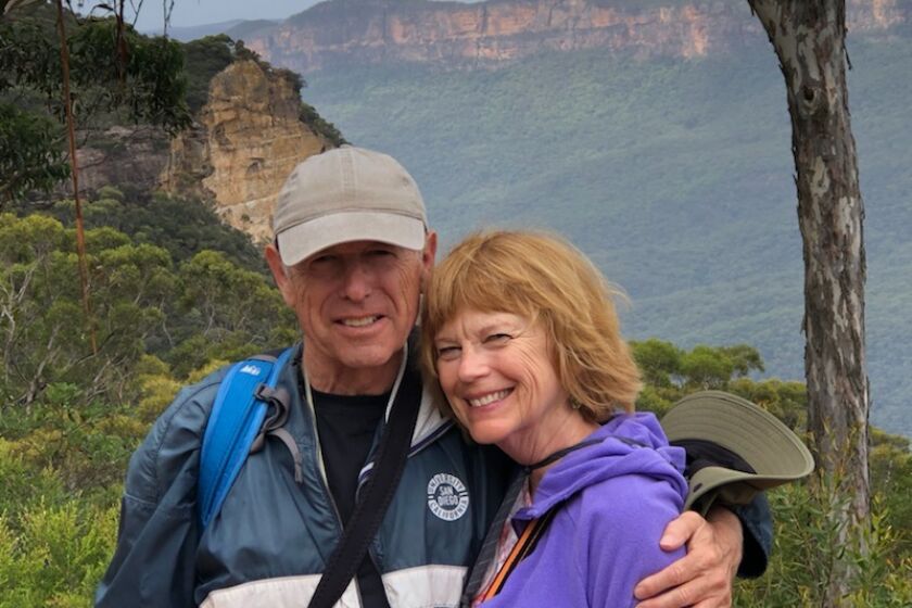 Jan Goldsmith with his wife, Christine Goldsmith.