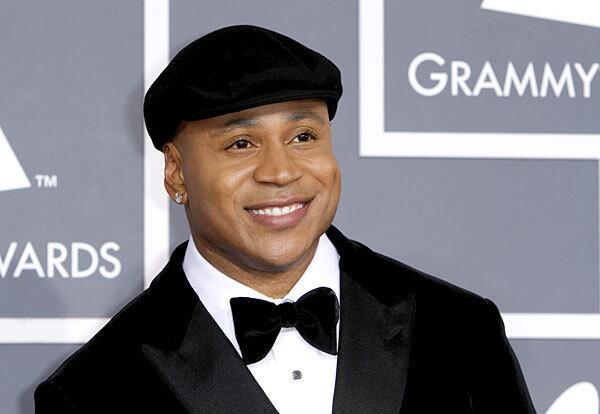 Grammys host LL Cool J is dapper in black velvet Giorgio Armani.