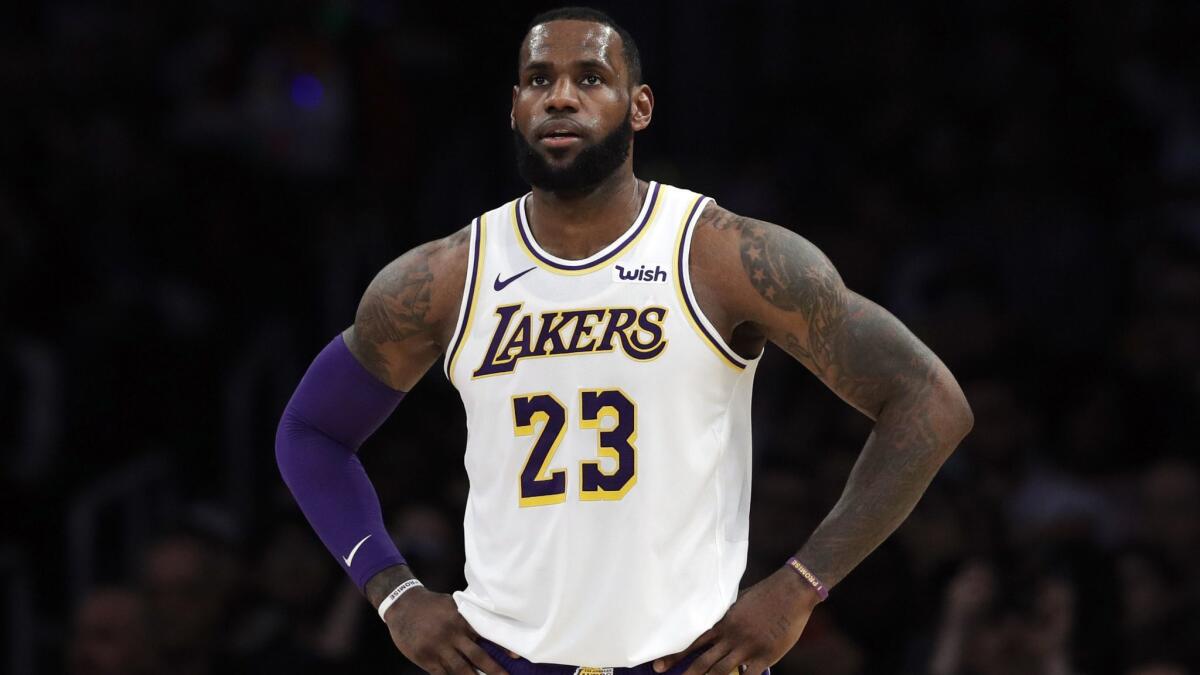 LeBron James will be re-evaluated next week.