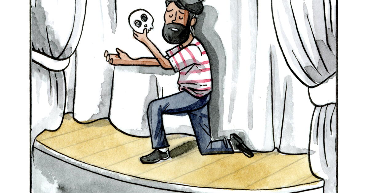 Op-Comic: Nur zu. Seien Sie ein schlechter Spieler. Stolziere und genieße ...