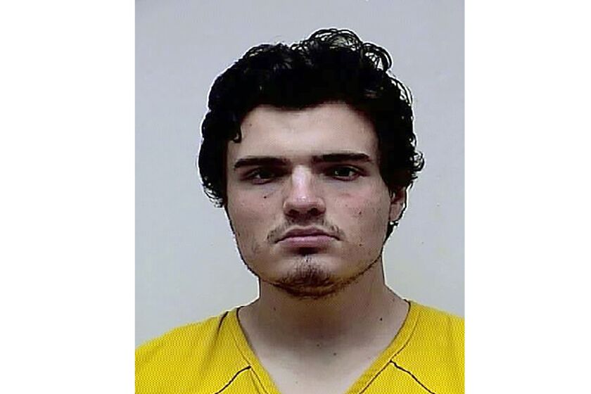 FILE - This booking photo provided by the Washington County, Md., Sheriff's Office, May 28, 2020, shows Peter Manfredonia. Manfredonia, a former University of Connecticut student, pleaded guilty to murder and other charges Wednesday, Feb. 8, 2023, for killing a man and severely wounding another with a sword in 2020 — one of two deadly attacks that led to a six-day manhunt in several states that ended with his capture in Maryland. He agreed to a 55-year prison sentence during a hearing at Rockville Superior Court in Vernon, Conn. (Washington County Sheriff's Office via AP, File)