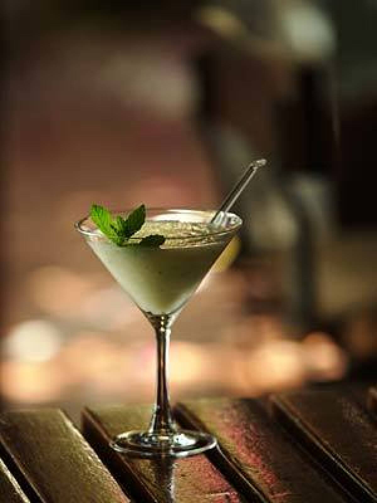 Xiomara's Daiquiri is enriched with guanabana (soursop) pulp.