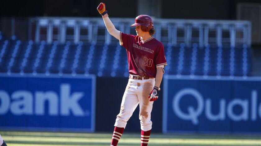 Mission Hills center fielder Kingston Liniak is hitting over .400, has 25 stolen bases, and has scored 50 runs.