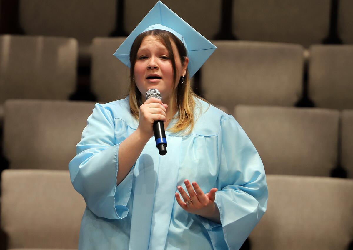 Cloud Campus Class of 2023 valedictorian Lauren James.