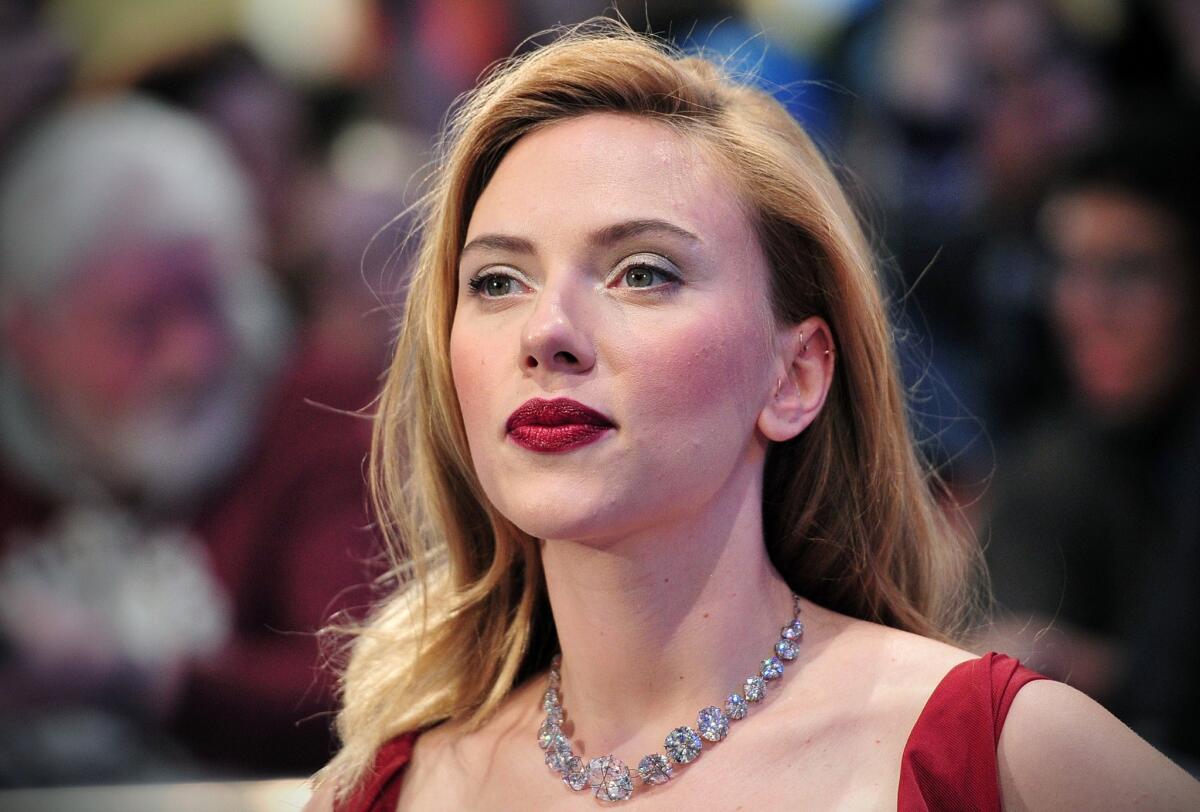 Scarlett Johansson at the London premiere of "Captain America: The Winter Soldier in London."