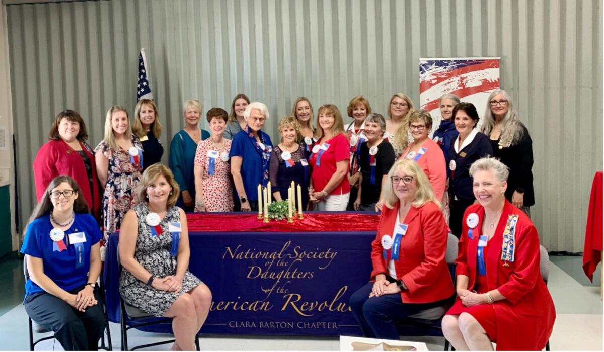 The Clara Barton Chapter of DAR, based in Huntington Beach, recently welcomed 19 new members.